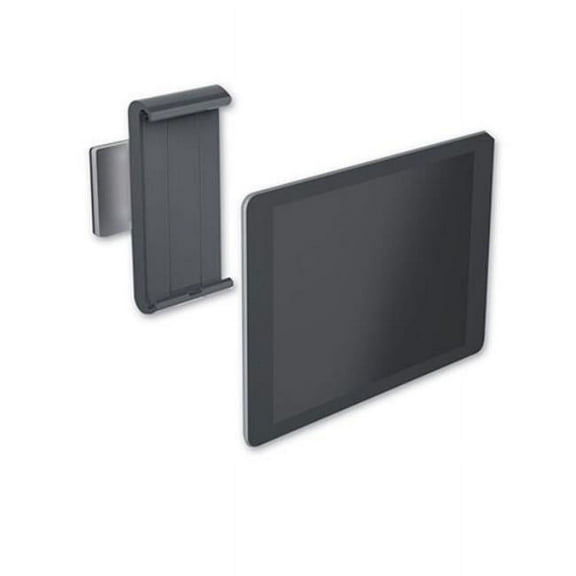 7-13 in. Wall-Mounted Tablet Holder, Silver
