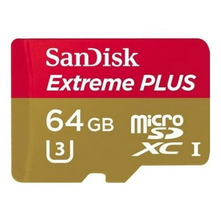UPC 619659148171 product image for SanDisk 64GB Extreme® PLUS microSDXC™ UHS-I Card with adapter - SDSQXWG-064G-ANC | upcitemdb.com