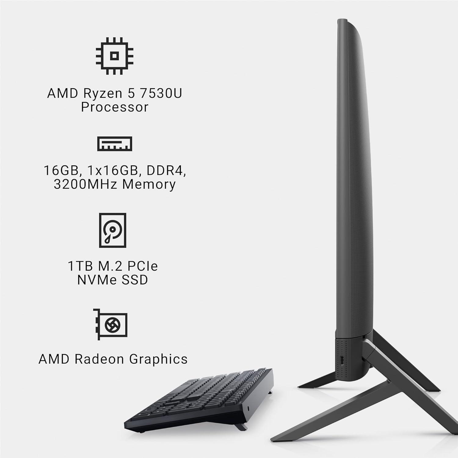 Dell Inspiron 5415 All In One Desktop - 23.8-inch FHD (1920x1080