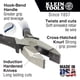 thumbnail image 2 of Cortadoras diagonales Klein Tools D2000-7CST Linesman de cabeza delgada, 2 of 6