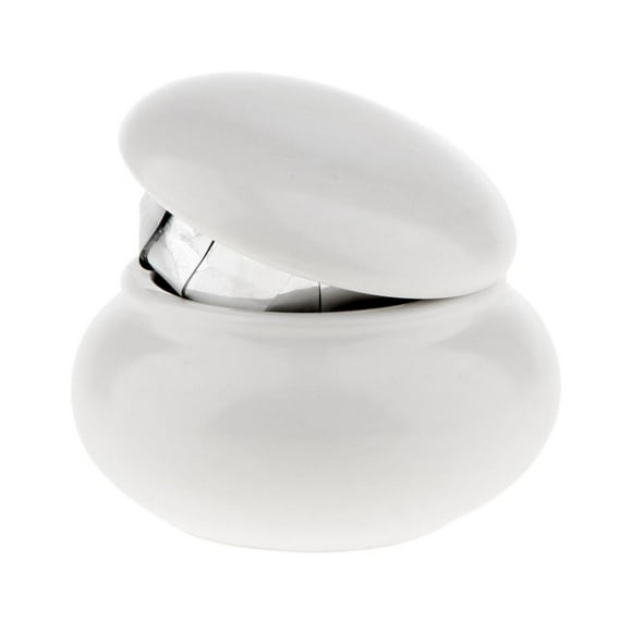 Tarro contenedor maquillaje cerámica jinwen vacío 12 ml bote almacenamiento polvo cosmético blanco