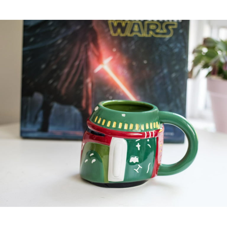 Star Wars Mandalorian Helmet Coffee Mug, 20 ounces