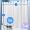 thumbnail image 3 of Medline Bath Combo, Includes Transfer Bench, Shower Curtain & 2-pack Loofah, For Caregivers, Seniors and Adults, 3 of 7
