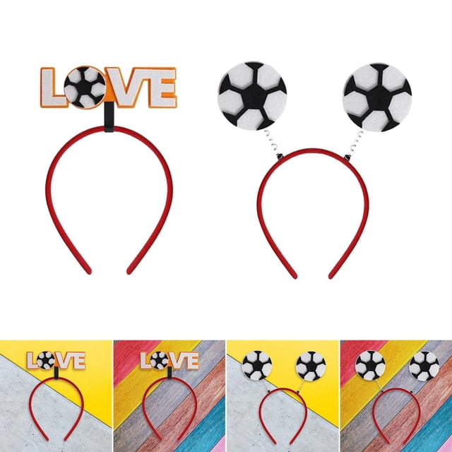 Aro de pelo para fiesta de fútbol, diadema de fútbol, , suministros para fiestas, accesorio de foto Fútbol BLESIY sombreros de cosplay