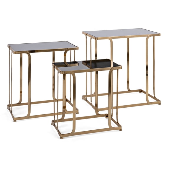 IMAX Lolantha Glass Tables - Set of 3