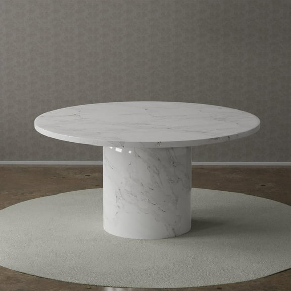 Creative Images Intl 60'' Round Marble Dining Table Pedestal Base