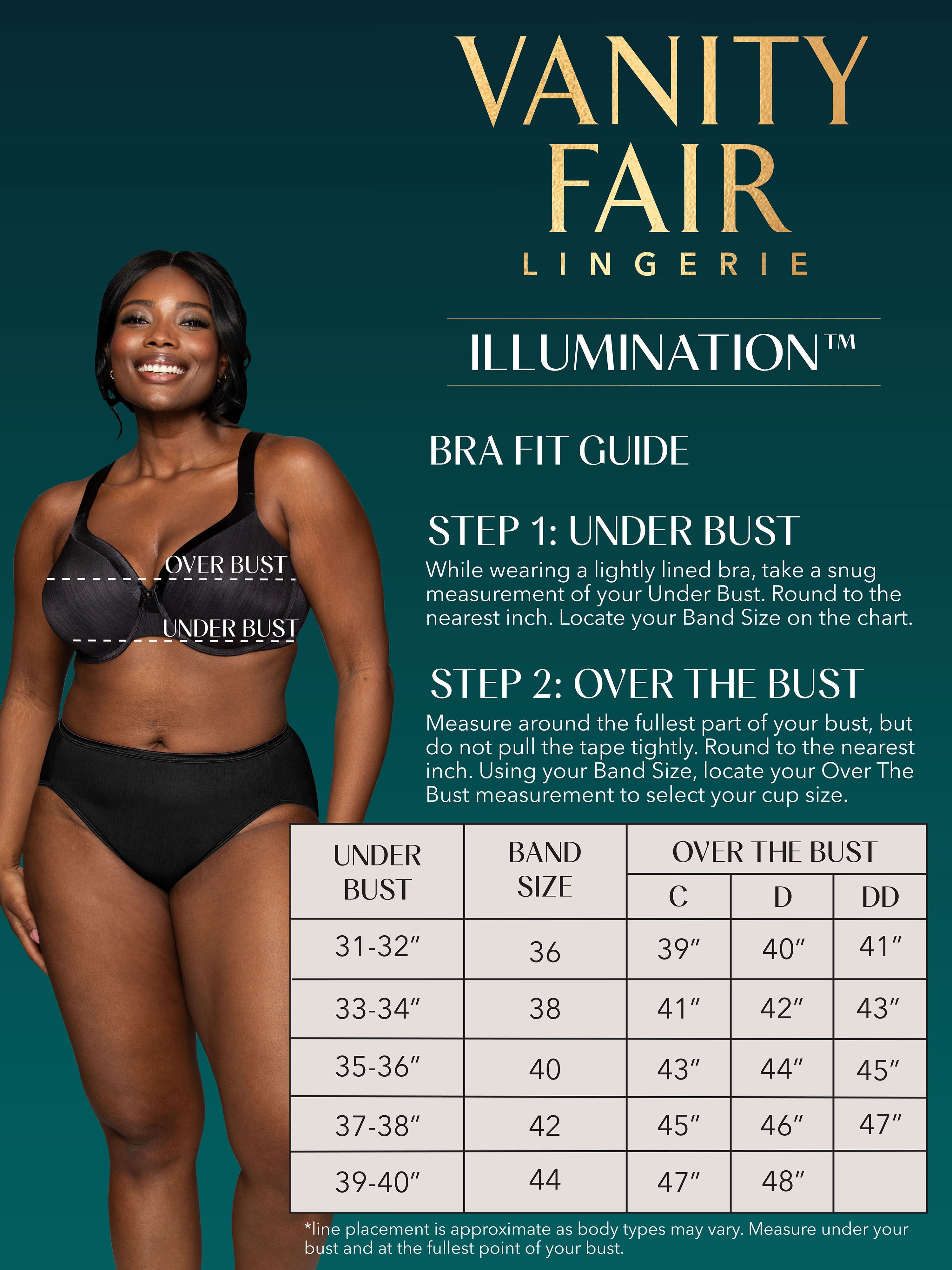 Vanity Fair Lingerie Women's Illumination Full-Figure Underwire Bra, Zoned-In Support, Style 76338