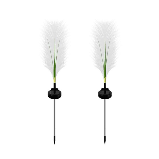 Solar Phragmites Ground Light Lámpara de césped simulada para Home Garden (C) Ehuebsd Para estrenar