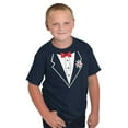 thumbnail image 4 of Vintage Formal Bachelor Party Tuxedo Boys Kids T Shirt Tees Tops Teen Brisco Brands S, 4 of 6