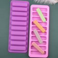 thumbnail image 4 of Chocolate Mould High Temperature Resistance Easy Demoulding 10 Grids Reusable Stick Shape Make Biscuits Non-Stick Smooth Ice Cube Mould for Bakery, 4 of 8