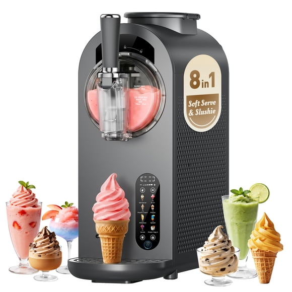 Máquina para Helados Alcarin 2 en 1 Soft Serve y Slushie