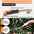 thumbnail image 5 of 2025 Hand Weeder Tool, Rubber Handle Manual Weeder Puller Tool, Uprooting Weeding Tools, Crack Weeder Crevice, 4 Teeth Weeding Tool, Weeding Artifact Tool for Gardening(3 Pcs), 5 of 7