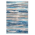 thumbnail image 2 of Lansny Modern Abstract 4x6 Living Room Washable Rug Non-Slip Soft Bedroom Area Rug Blue Thin Print Faux Wool Floor Carpet Throw Rugs for Nursery Play, 2 of 9