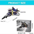 thumbnail image 2 of Jet Fighter Stunt Rc Plane, Rc Plane With 360 Stunt Rotation Rc And Lights, 2 of 5