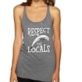 thumbnail image 2 of Wild Bobby Respect The Locals Save Our Oceans Dolphin Animal Lover Women Tri-Blend Racerback Tank Top, Premium Heather, X-Large, 2 of 6