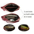 thumbnail image 3 of Women's Genuine Leather Wristlet Handbags Envelope Style Cell Phone Purse Card Holder Clutch Wallet, 3 of 6