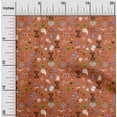 thumbnail image 1 of oneOone Velvet Orange Fabric Halloween Diy Clothing Quilting Fabric Print Fabric By Yard 58 Inch Wide, 1 of 1