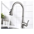 thumbnail image 1 of Gold Kitchen Faucets Silver Single Handle Pull Out Kitchen Tap Single Hole Handle Swivel Degree Water Mixer Tap Mixer Tap ,Effortless Installation, 1 of 7