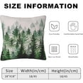 thumbnail image 3 of Set of 2 Throw Pillow Covers Soft Green Trees Pillow Cases 18x18 Inch Watercolor Foggy Forest Modern Home Decor Pillow Covers for Couch Bed Sofa, 3 of 6