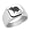 Silver, variant on Mouse Stainless Steel Signet Ring