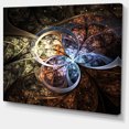 thumbnail image 2 of Art Numérique de Fleur Fractale Brun Foncé - Impression sur Toile Florale, 2 of 3
