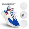 thumbnail image 3 of American Flag Blue Red White Walking Shoes for Men Woman Lightweight Tennis Fashion Elastic Sports Shoes Cushion Basketball Shoes, 3 of 7