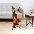 thumbnail image 1 of Soporte para violín con soporte para arco, para ukelele, ergonómico, portátil, para trípode para instrumento, accesorio para instrumento musical, 1 of 9