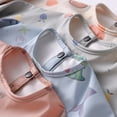 thumbnail image 4 of Delantal para comer para niños, impermeable, con bolsillo, manga larga, babero suave y lavable, conjunto colorido para comer, panda marrón, talla S, de 6 a 12 meses, 4 of 7