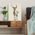 thumbnail image 5 of UXIEQU Majestic Stag Head Drawing Canvas Wall Art 15.75x11.81 Inches, 5 of 8