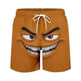 thumbnail image 4 of Casual Shorts for Men 2026 Summer Funny Novelty Printed Straight Leg Lounge Shorts with Pockets, 4 of 4