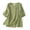 Green, variant on 2025 Embroidered Linen Shirts for Women - 3/4 Sleeve Boho Summer Tops (Retro Vacation Blouses, Cotton & Casual Chic) Green M