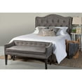 thumbnail image 6 of Skyline Decor Allure Diamond Tufted Queen Upholstered Bed w/ Side Rails and Footboard in Urban Graphite, 6 of 9