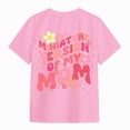 thumbnail image 5 of kpoplk Toddler Baby Girls Flower Shirt Cute Graphic Short Sleeve T-Shirt Kids Print Graphic Summer Tees Top(Pink,9-10 Y), 5 of 6