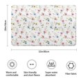 thumbnail image 3 of Pioneer Flower Floral Print Pattern Bathroom Rugs Mat, Non Slip Microfiber Bathroom Rug with Rubber Backing, Soft Mats for Bathroom Floor Tub Shower, 20"x32", 3 of 5
