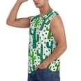 thumbnail image 3 of Bingfone Cactus 1 Pattern Men's Tank Tops Workout Sleeveless Tee Shirts Running Beach Tanks for Men-Small, 3 of 7