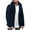 Navy, variant on Homenesgenics Mens Shirts Pack Men Winter Long Sleeve Fleece Warm Hooded Loose Plus Size Coat