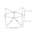 thumbnail image 2 of Luxshiny Folding Ice Box Holder Camping Case Stand Stainless Steel 1Set For Camping Trips, 2 of 8