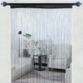 thumbnail image 4 of Cortina de Cuerda de 1 Panel para Puerta de Casa PiccoCasa, 39"x79" Negra, 4 of 6