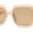 Beige - Brown, variant on Womens Mod Square Thick Plastic Fashion Sunglasses Beige Brown