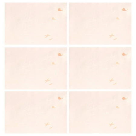 

Cats and Birds Silhouettes 6-Piece 12x18in Durable Place Mats Heat-Proof and Non-Slip
