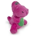 thumbnail image 6 of goDog® Dinos™ T-Rex Just for Me™ with Chew Guard Technology™ Durable Plush Squeaker Dog Toy, Pink, Mini, 6 of 7
