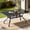 1 Rectangular Table, variant on SOLAURA Outdoor Dining Table, 60" x 37"Outdoor Rectangular Metal Table with 1.57" Umbrella Hole, for Backyards, Porches, Gardens or Poolside, Black