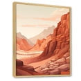 thumbnail image 2 of Designart "Minimalist Scenery Of The Canyon Desert I" Canyon Floater Framed Wall Art Prints, 2 of 5