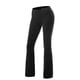 thumbnail image 1 of Pantalones de yoga Pantalones de pierna acampanados rectos de talle alto, suaves y transpirables, para mujer, deportes, entrenamiento para correr, negro, XL, 1 of 5