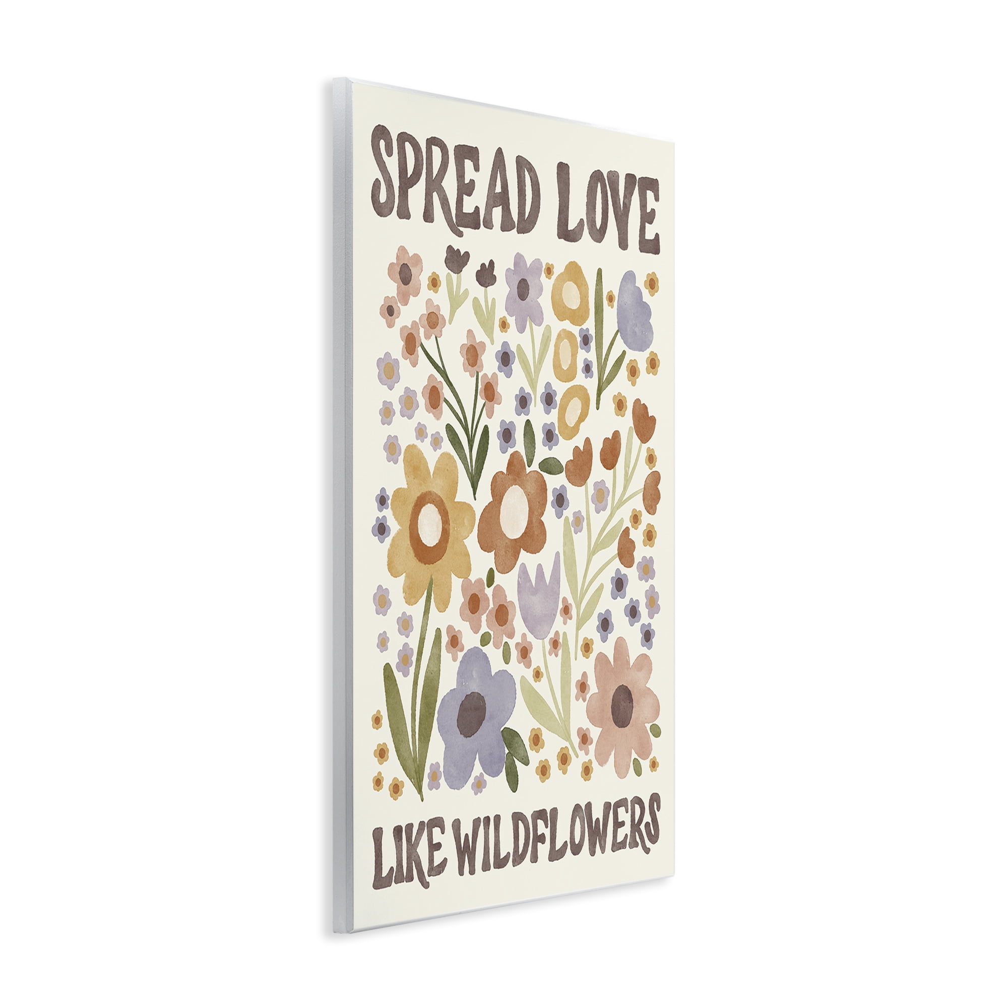 Stupell Industries Spread Love Like Wildflowers Plants & Flowers Painting Unframed Art Print Wall Art, 10 x 15