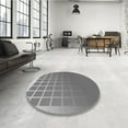 thumbnail image 4 of Ahgly Company Machine Washable Indoor Round Transitional Ash Gray Area Rugs, 7' Round, 4 of 7