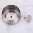 thumbnail image 3 of LLC Large Stainless Steel Windproof Portable Ashtray for Indoor and Outdoor Use, Office Accessory, 3 of 4