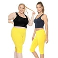 thumbnail image 2 of Women's Oh So Soft Knee Length Leggings | Poly Spandex | Plus Size XL -7X, 2 of 6