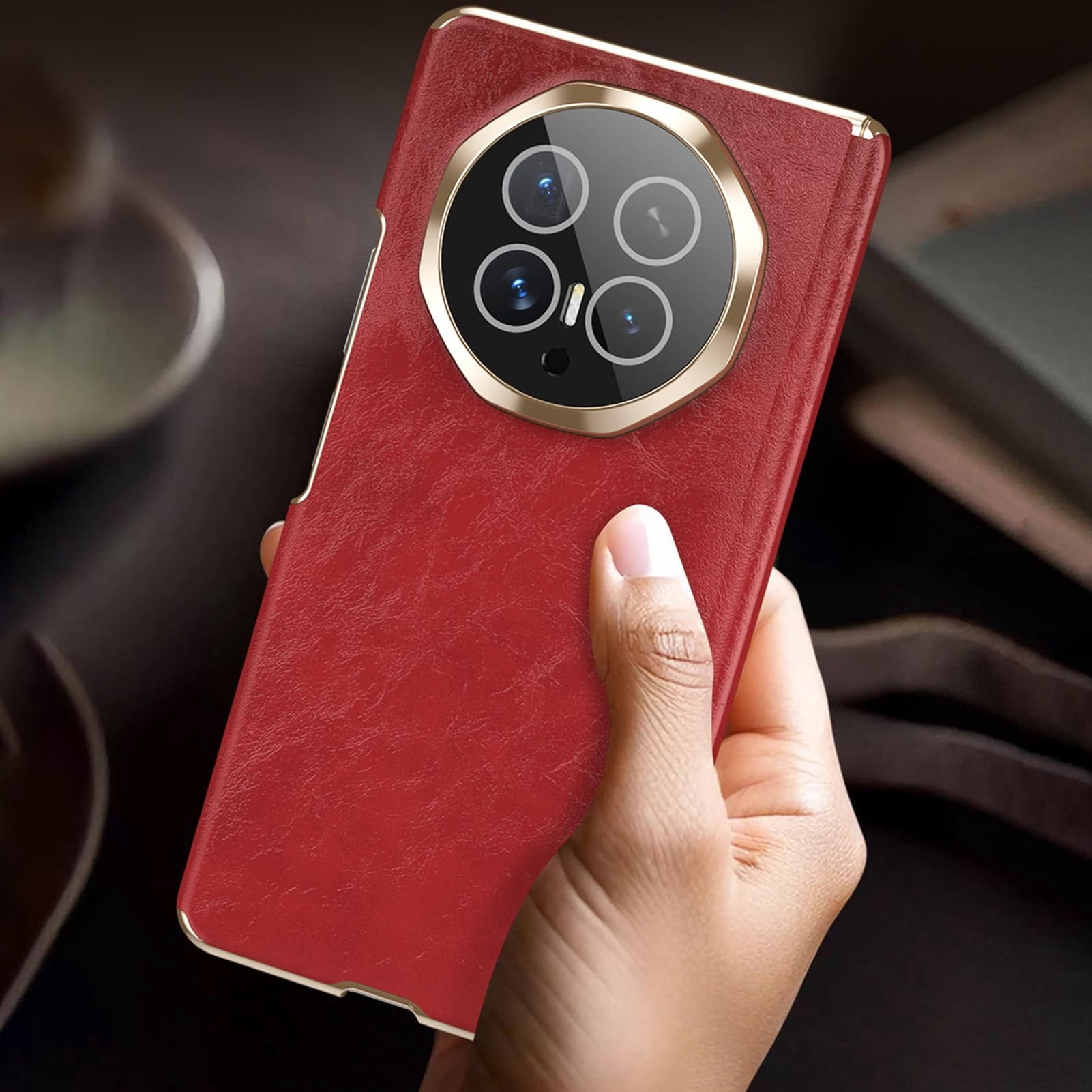 Case For Huawei Honor Magic V6, Electroplated Cover With Supports Non-Slip Wireless Charging Camera Protective Shell