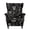 Black White Tulip Flower, variant on SEANATIVE Stain Resistant Wingback Chair Slipcover 2 Piece Wing Chair Cover Machine Washable Soft Stretch Wing Back Sofa Covers Furniture Protector for Bedroom Living Room Decor, Retro Sunflower
